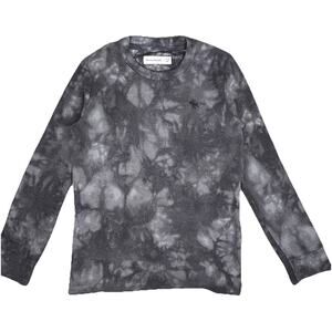 Abercrombie soft waffle base layer w/embroidered moose gray camo Kids Sz 7/8